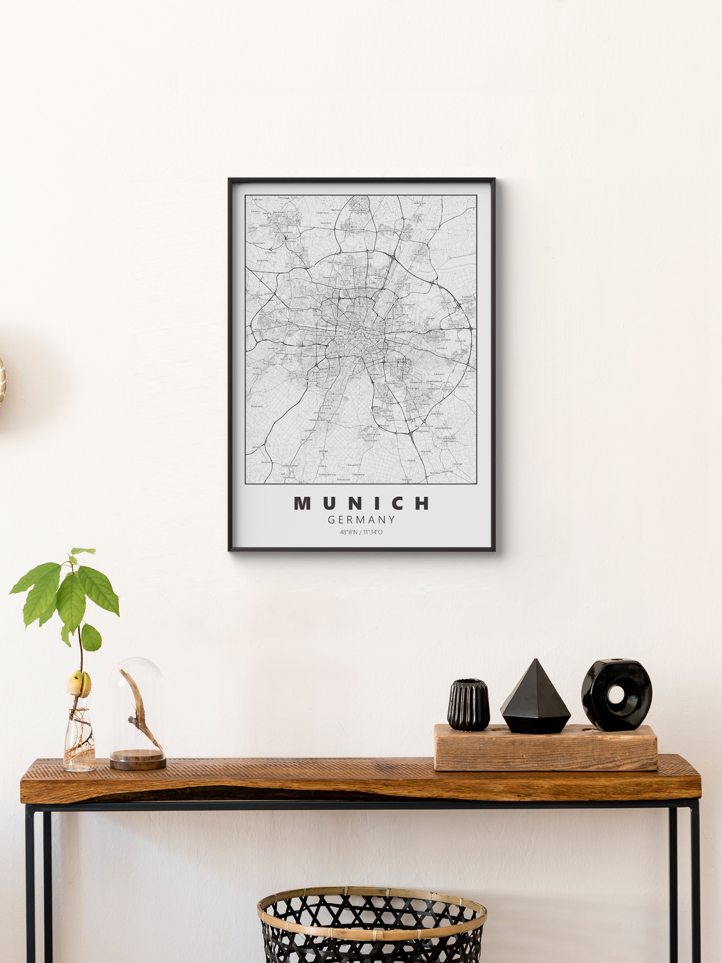 Poster von München - Die Stadtkarte