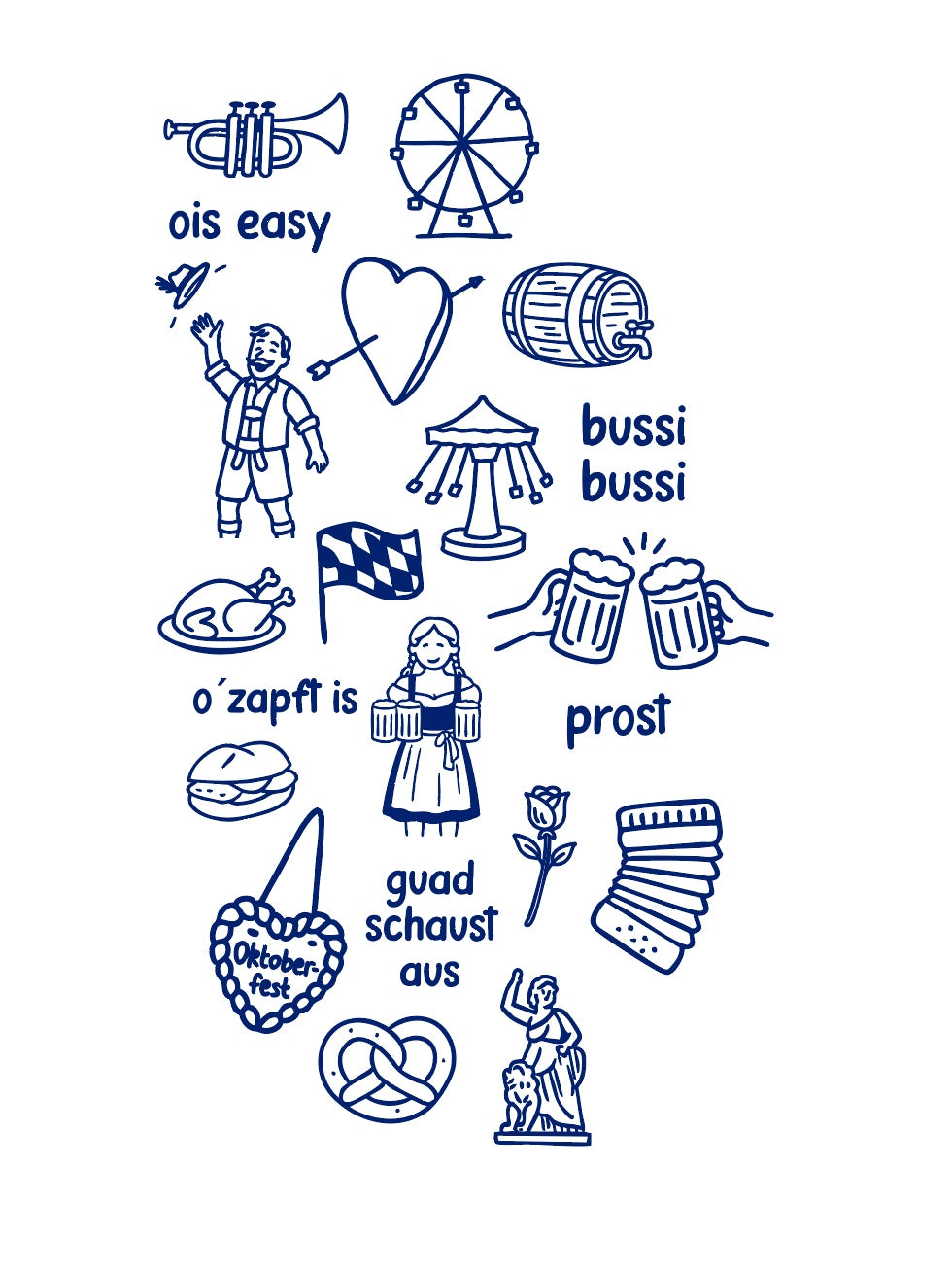T-Shirt inspiriert vom Münchner Volksfest - Unisex