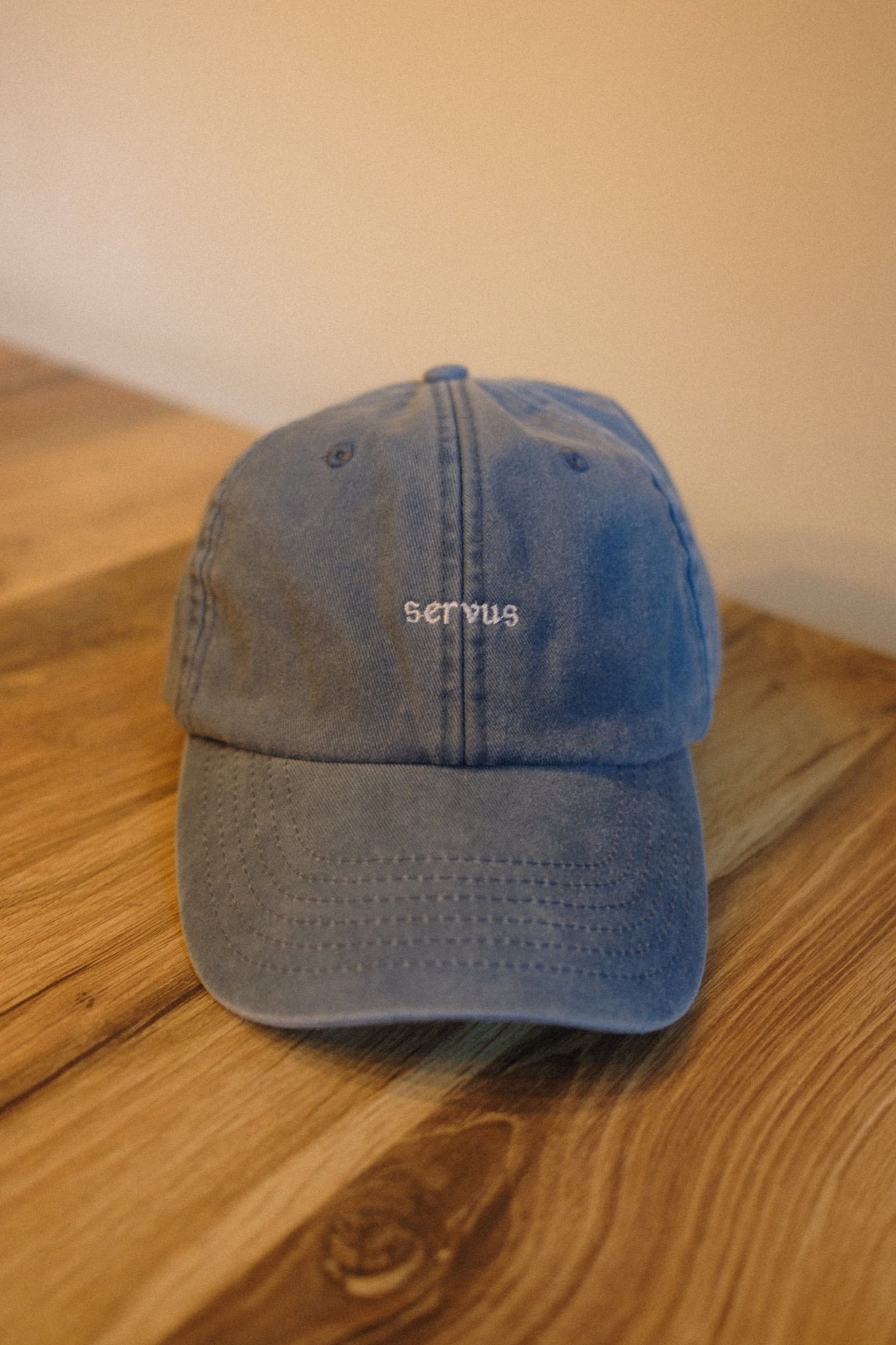 Cap Munich "Servus" - Vintage Light Denim