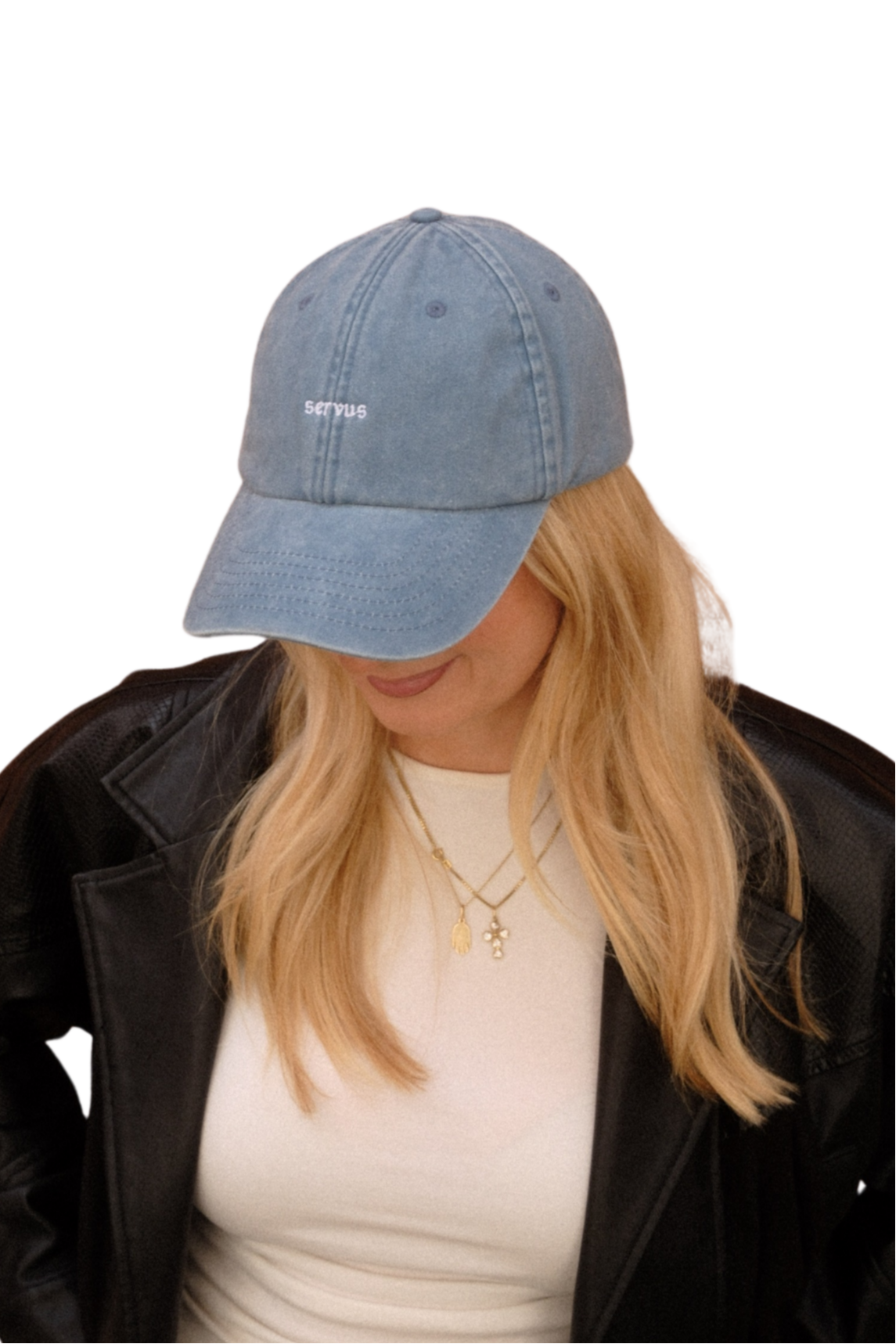 Cap Munich "Servus" - Vintage Light Denim