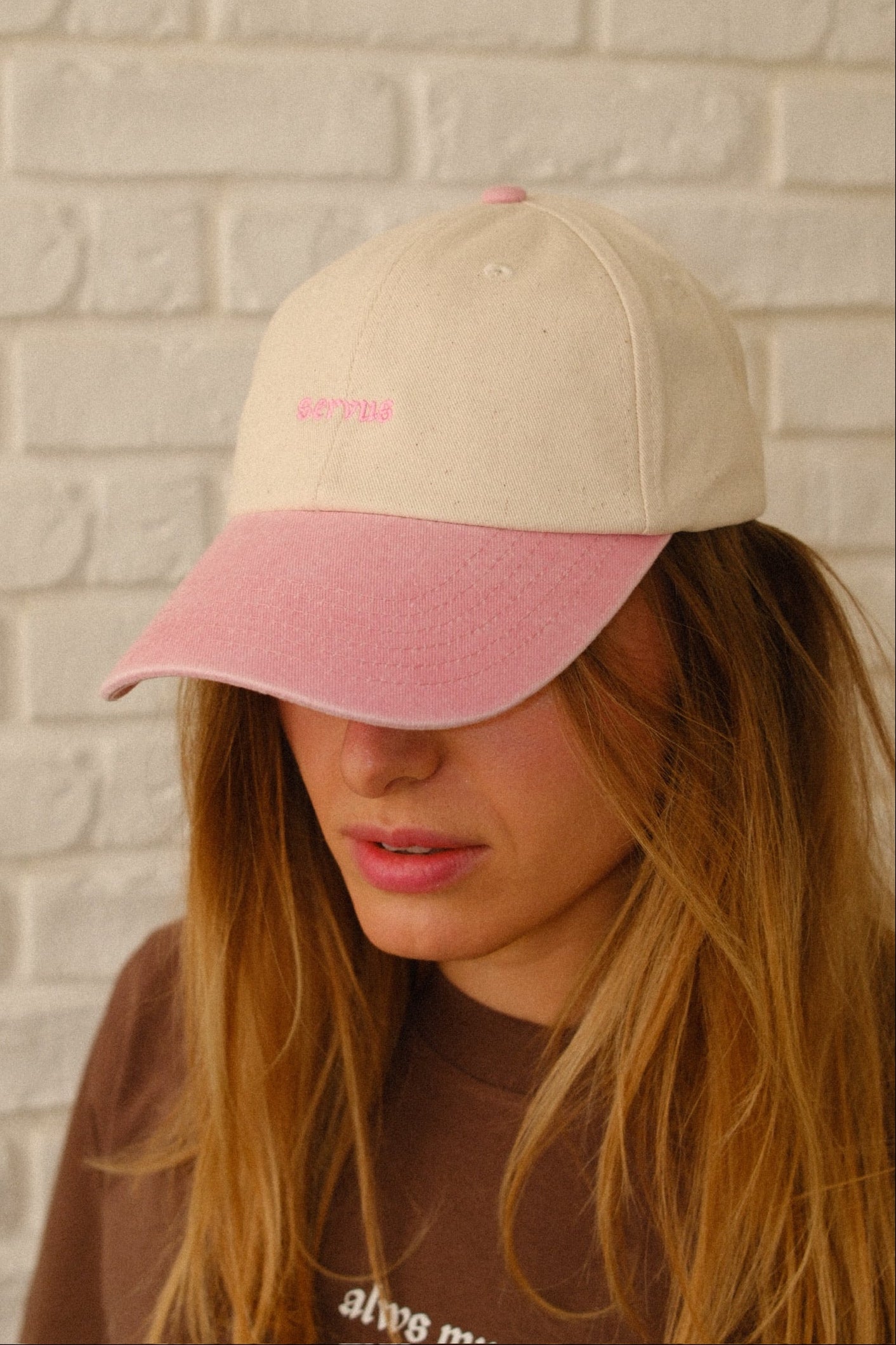 Cap München "Servus" - Natural/Vintage Pink