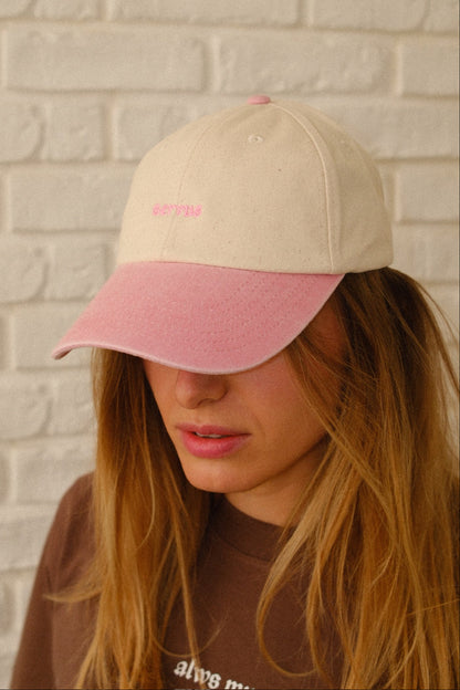Cap München "Servus" - Natural/Vintage Pink