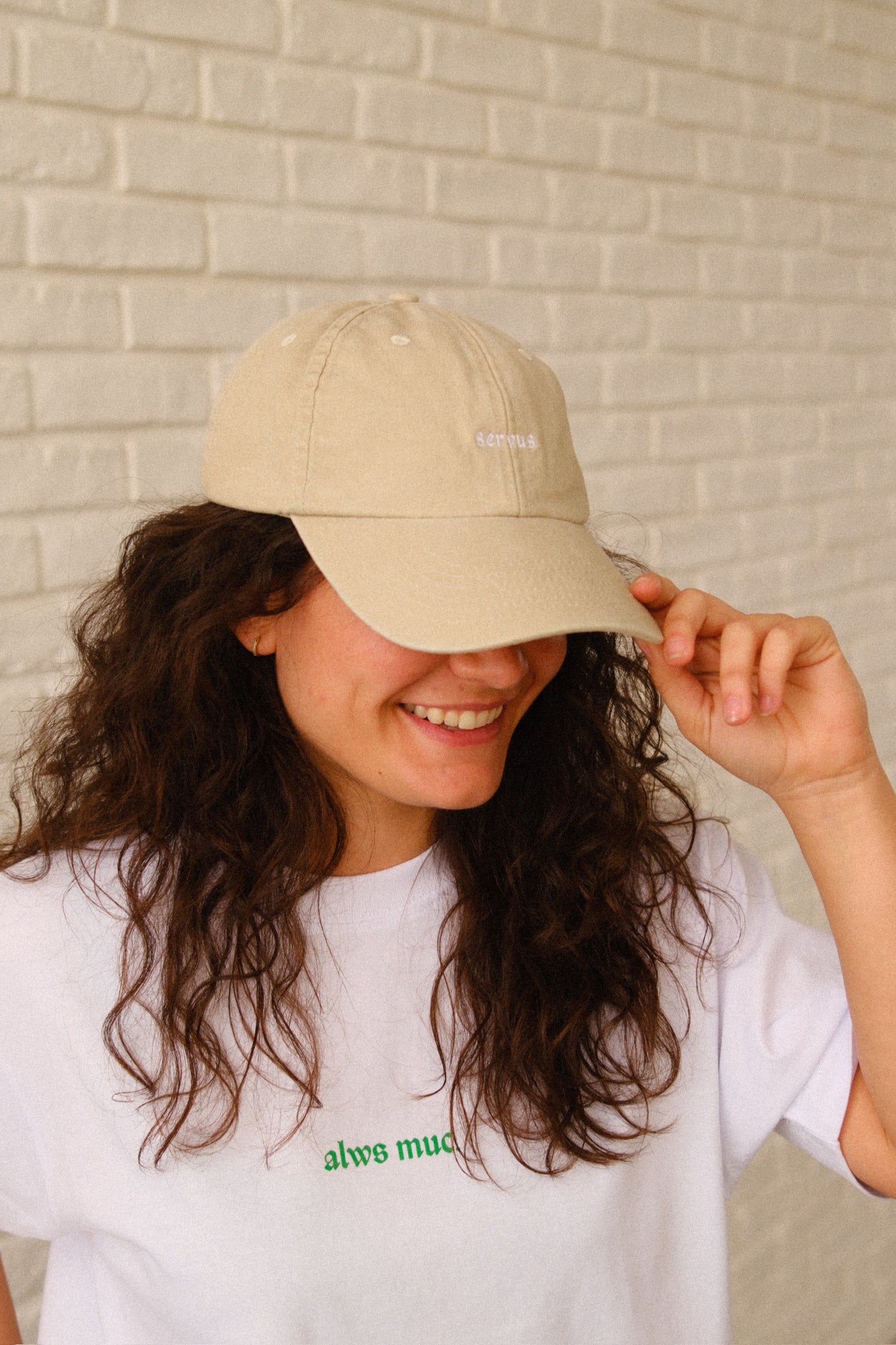 Cap München "Servus" - Vintage Sand