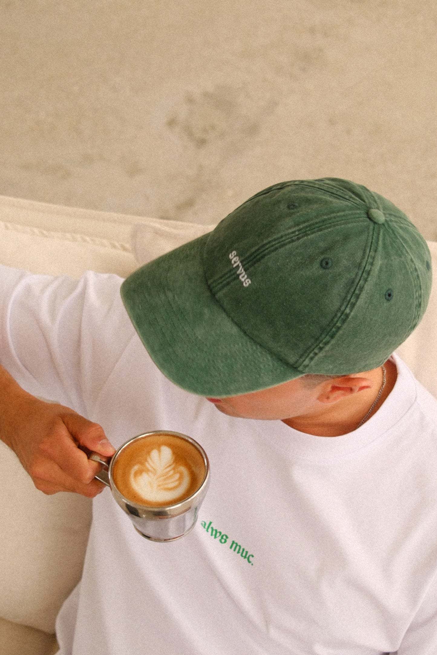Cap München "Servus" - Vintage Grün