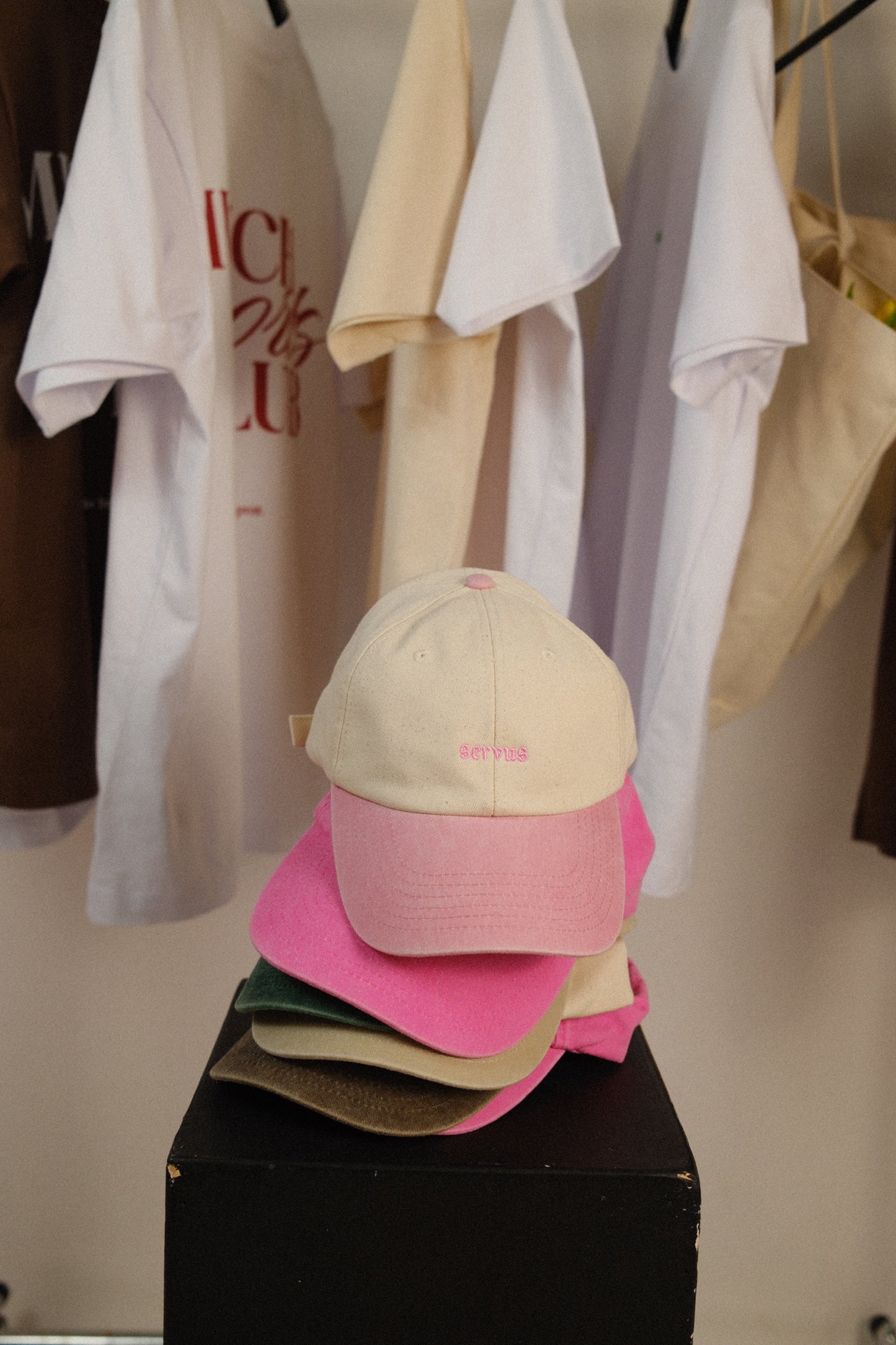 Cap München "Servus" - Natural/Vintage Pink