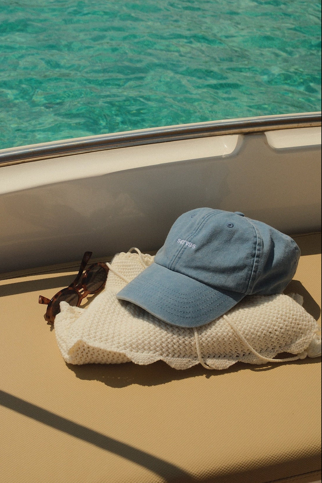 Cap München "Servus" - Vintage Light Denim