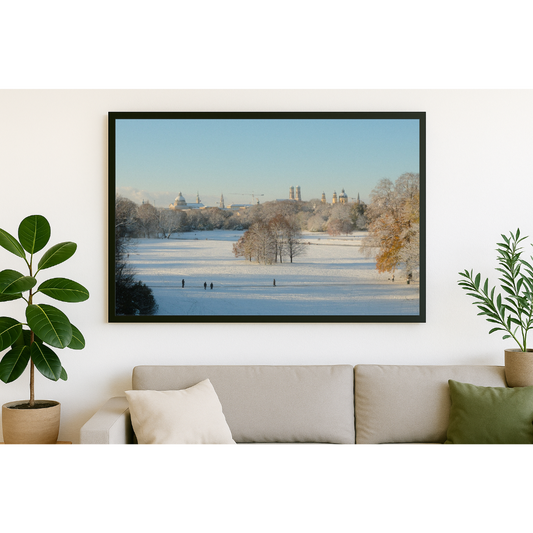 Poster von München - Englischer Garten Winter