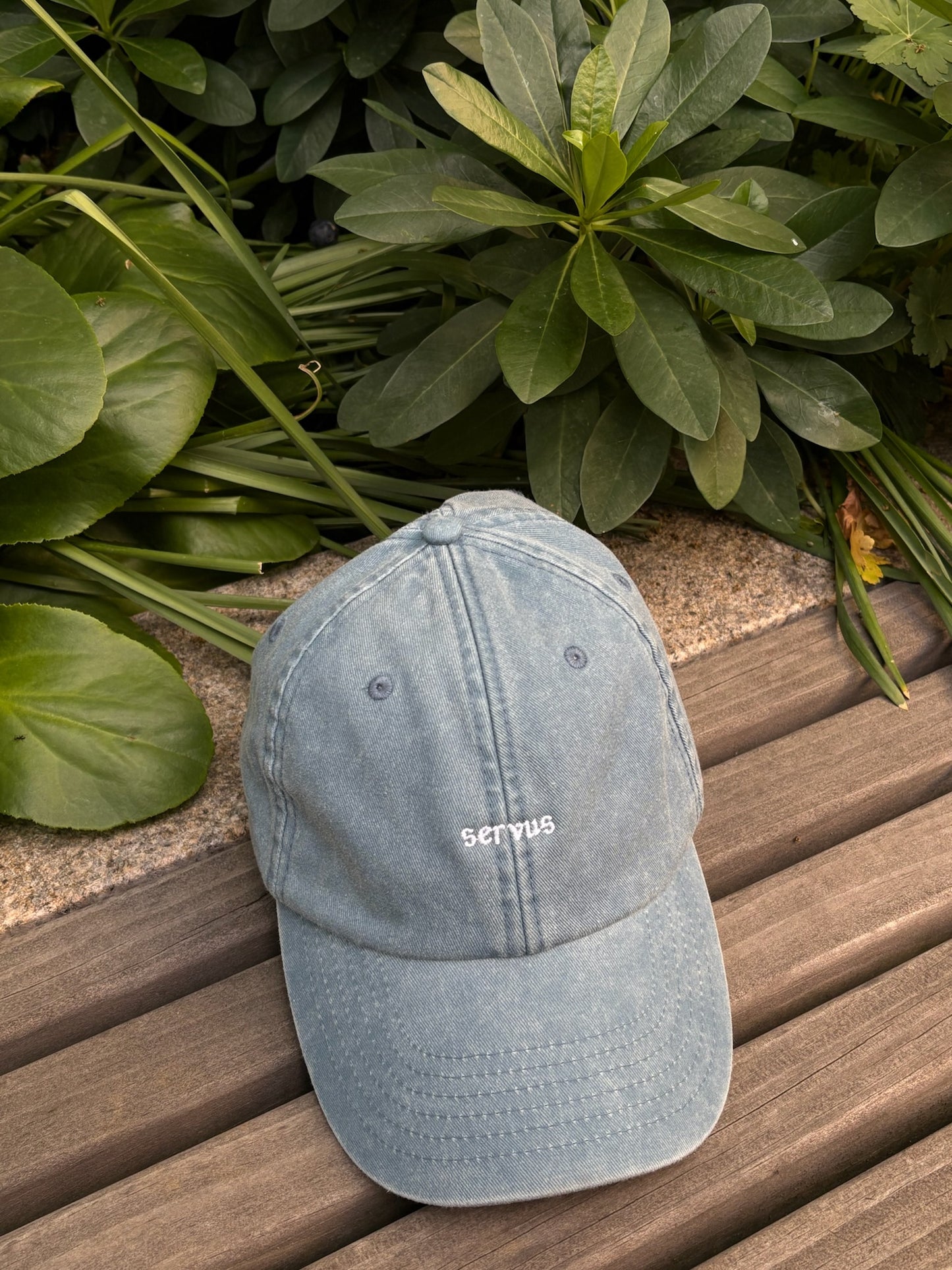 Cap Munich "Servus" - Vintage Light Denim
