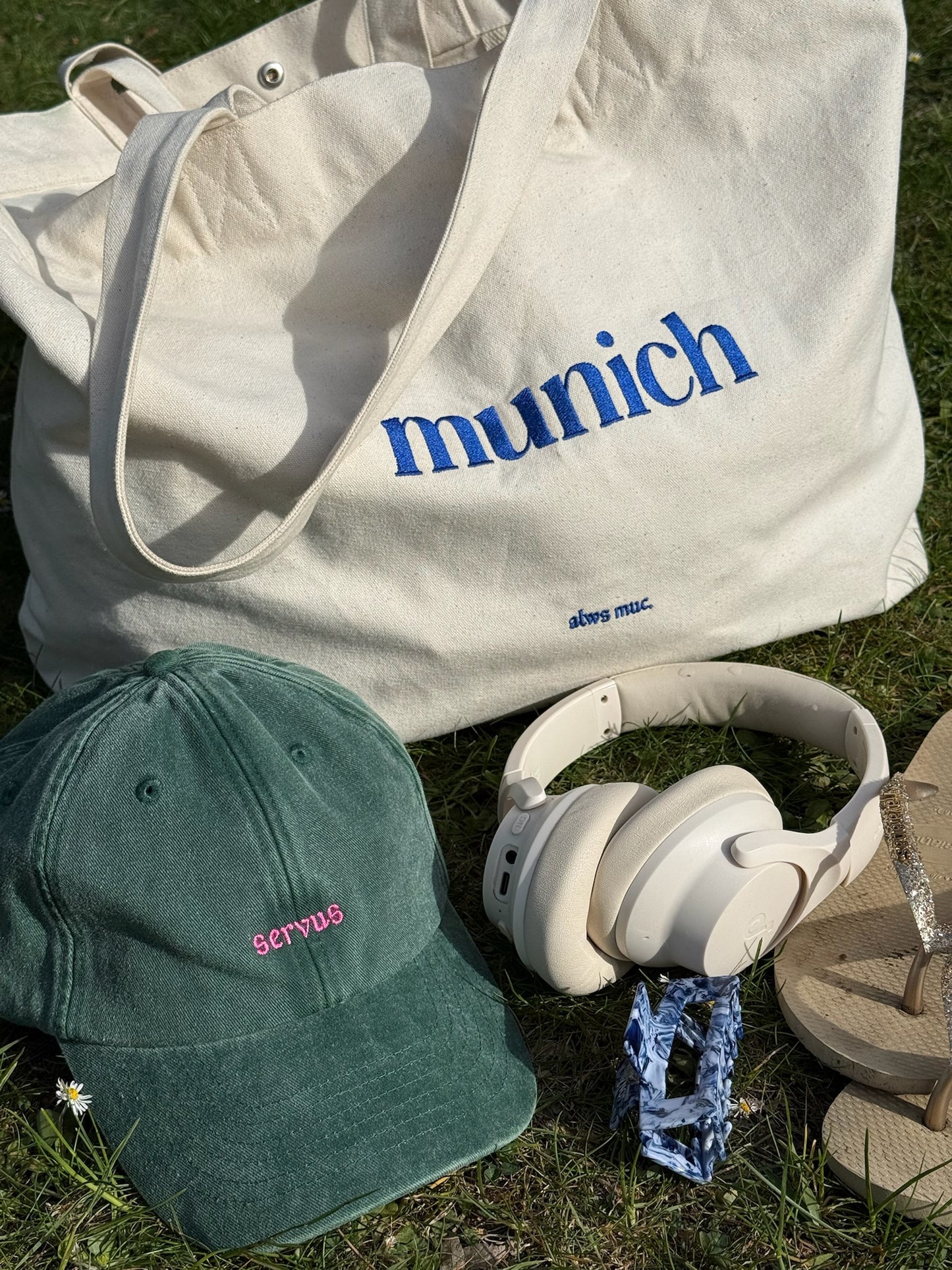 Cap München "Servus" - Vintage Bottle Green