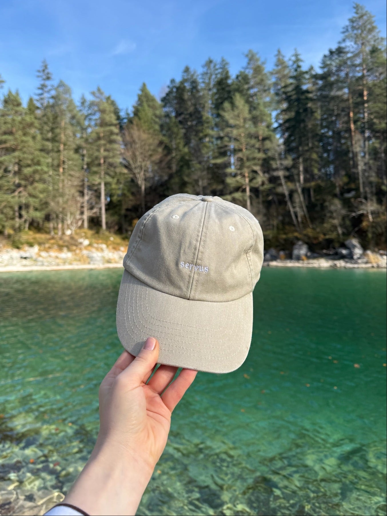 Cap München "Servus" - Vintage Sand