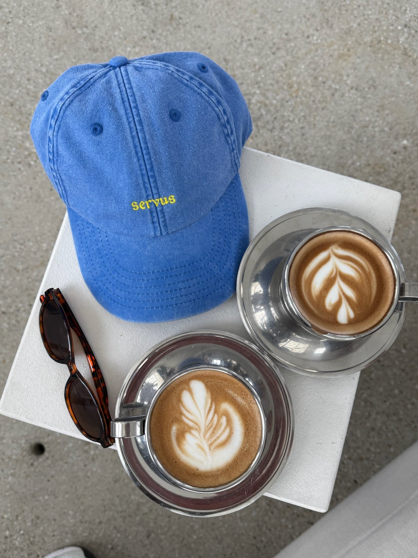 Cap München "Servus" - Vintage Cornflower
